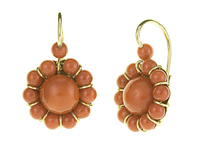 naušnice s koraljima